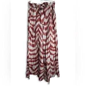 BANANA REPUBLIC Meridian Wide leg Tie Died Linen Pants with Belted Tie